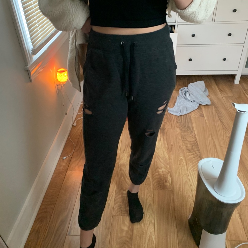 Aerie distressed sweatpants